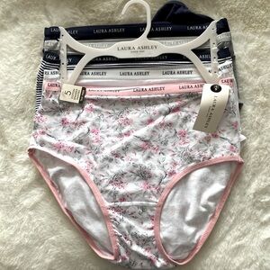 5 pairs Laura Ashley Briefs Panties size Small